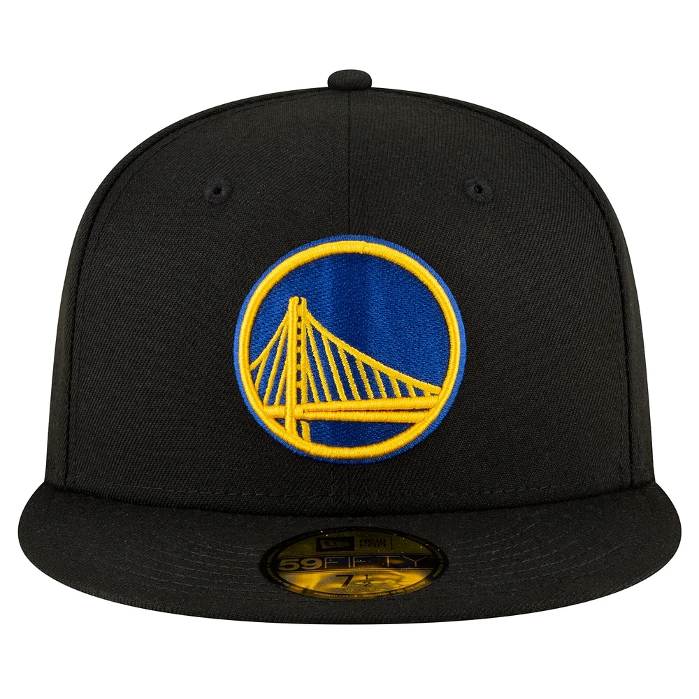 Men's New Era Black Golden State Warriors 59FIFTY Fitted Hat
