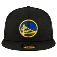 Men's New Era Black Golden State Warriors 59FIFTY Fitted Hat