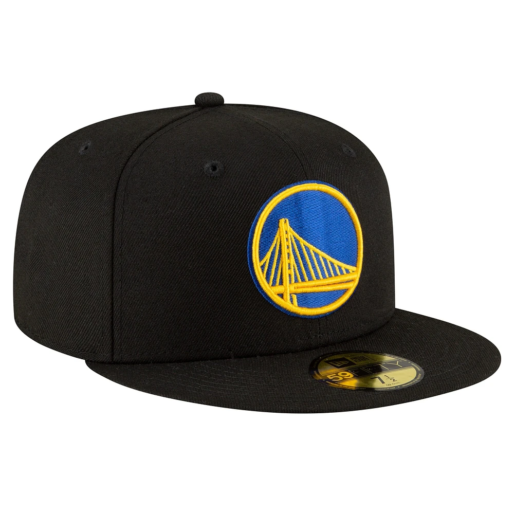 Men's New Era Black Golden State Warriors 59FIFTY Fitted Hat