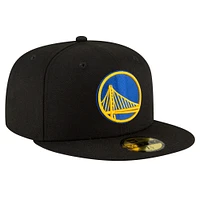 Men's New Era Black Golden State Warriors 59FIFTY Fitted Hat