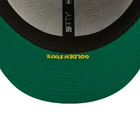 Men's New Era Blue Golden State Warriors Side Split 59FIFTY - Fitted Hat
