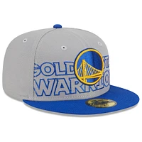 Men's New Era  Gray/Royal Golden State Warriors 2023 NBA Draft Two-Tone 59FIFTY Fitted Hat
