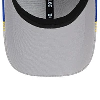 Men's New Era Gray/Royal Golden State Warriors Active Trim 39THIRTY Flex Hat
