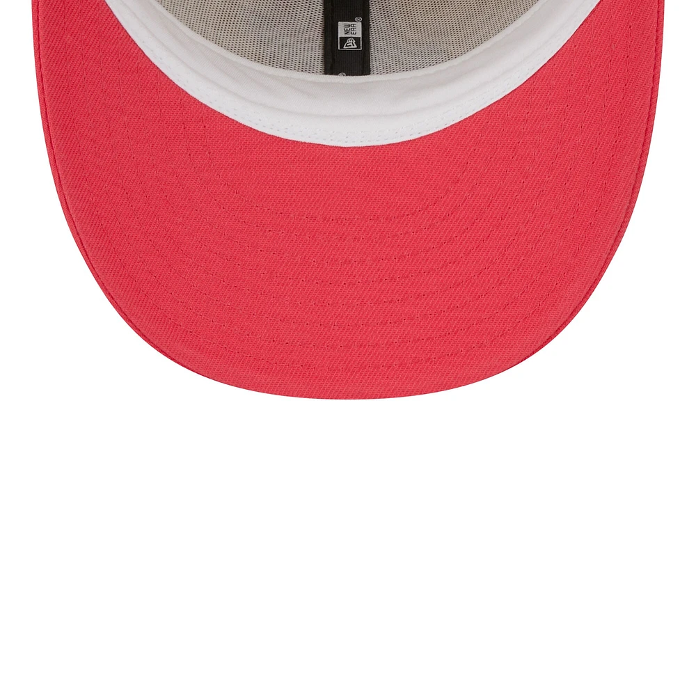 Casquette ajustée 59FIFTY New Era kaki/corail Golden State Warriors Drip Low Profile pour hommes