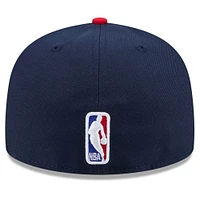 Casquette ajustée 59FIFTY Golden State Warriors 2024/25 City Edition New Era pour homme bleu marine