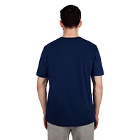 T-shirt épais en chenille bleu marine Golden State Warriors 2024/25 City Edition pour homme New Era
