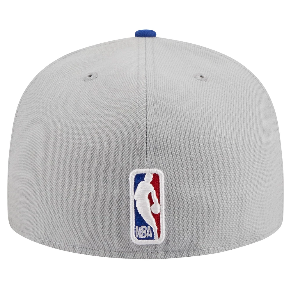 Men's New Era Royal/Gray Golden State Warriors Tip-Off 59FIFTY Fitted Hat