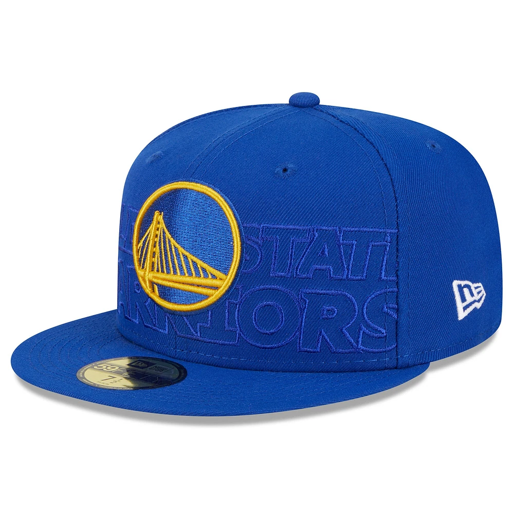 Men's New Era  Royal Golden State Warriors 2023 NBA Draft 59FIFTY Fitted Hat
