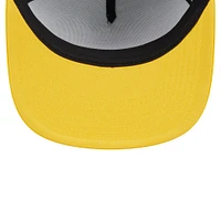 Men's New Era Royal Golden State Warriors Arch A-Frame Trucker 9FIFTY Snapback Hat