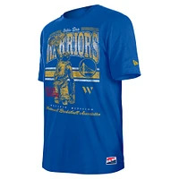 Men's New Era Royal Golden State Warriors Enzyme Wash Oversized T-Shirt