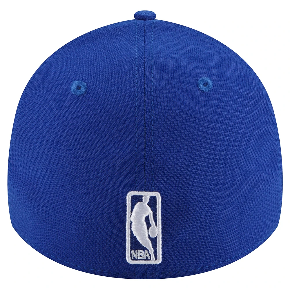 Casquette flexible 39THIRTY couleur officielle de l'équipe Royal Golden State Warriors New Era pour homme
