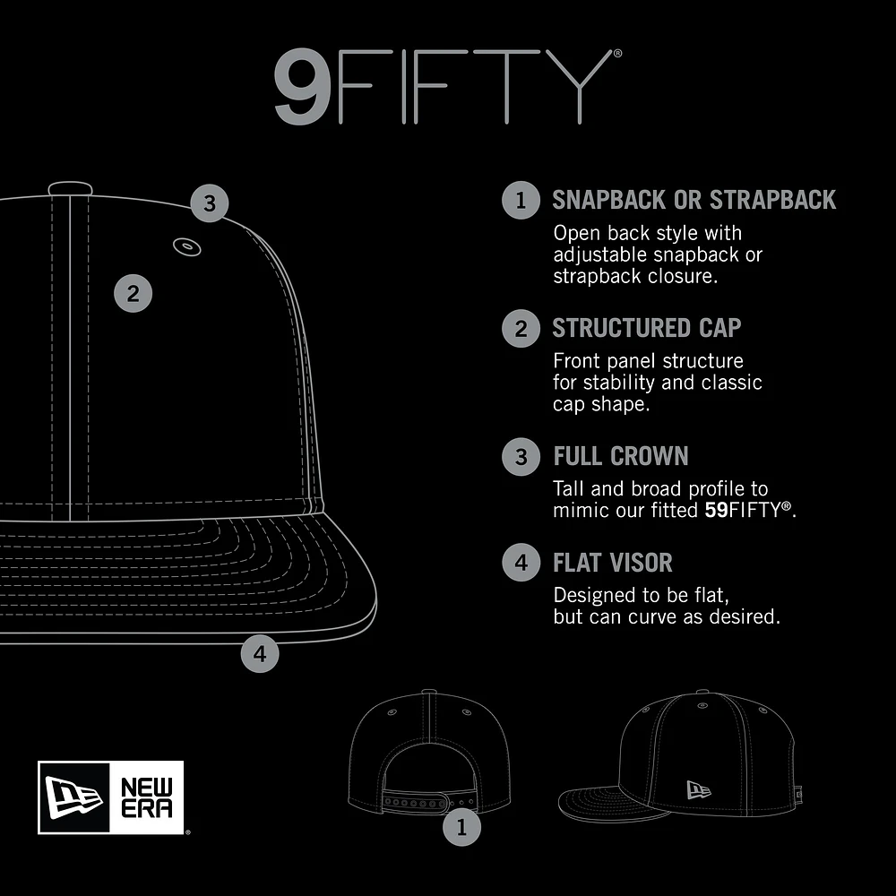 Casquette Snapback 9FIFTY Royal Golden State Warriors Rally Drive Flames New Era pour homme