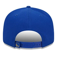 Men's New Era Royal Golden State Warriors Side Logo 9FIFTY Snapback Hat