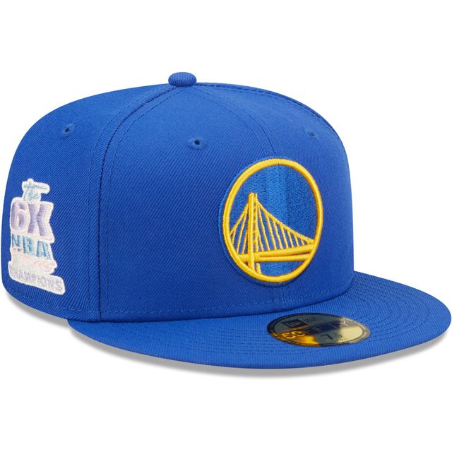 Sweat Pop 59FIFTY des Champions de la finale NBA The 3X Finals Royal Golden State Warriors New Era pour homme - Casquette ajustée