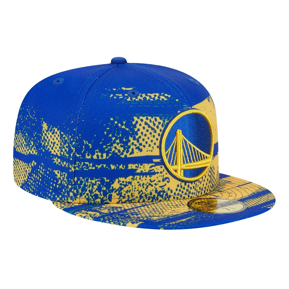 Men's New Era Royal Golden State Warriors Tip-Off 59FIFTY Fitted Hat