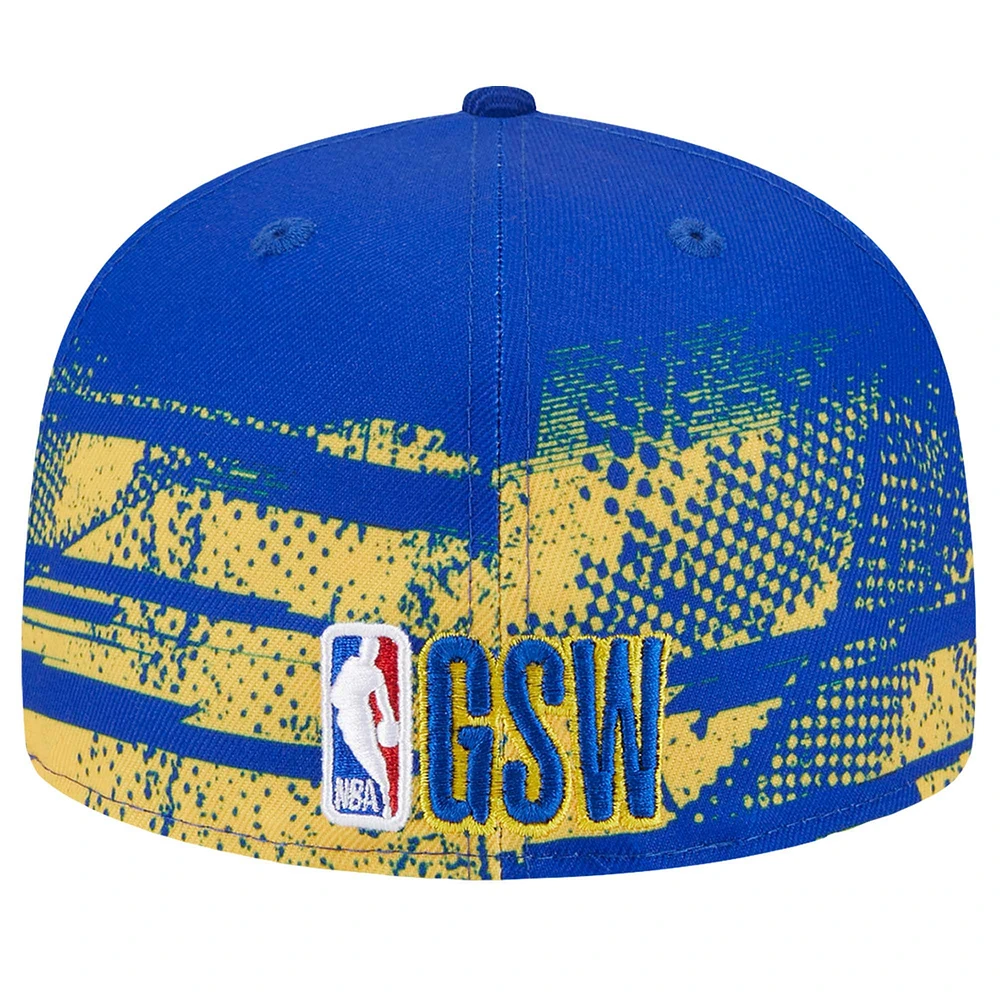 Men's New Era Royal Golden State Warriors Tip-Off 59FIFTY Fitted Hat