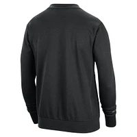 Men's Nike Black Golden State Warriors 2023/24 Authentic Standard Issue Travel Performance Pullover Sweatshirt