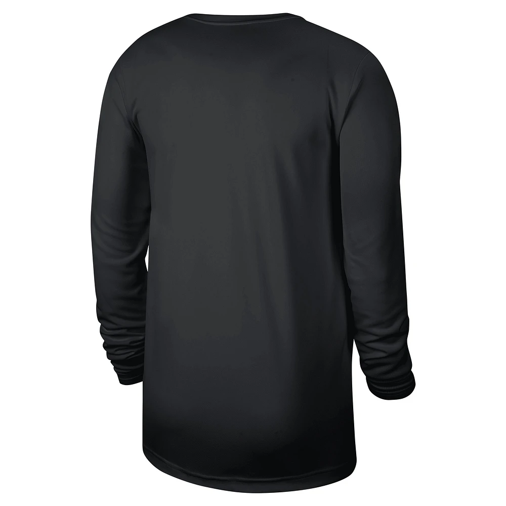 T-shirt d'entraînement à manches longues Nike Golden State Warriors 2024/25 Legend pour homme, noir