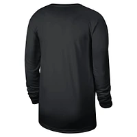 T-shirt d'entraînement à manches longues Nike Golden State Warriors 2024/25 Legend pour homme, noir