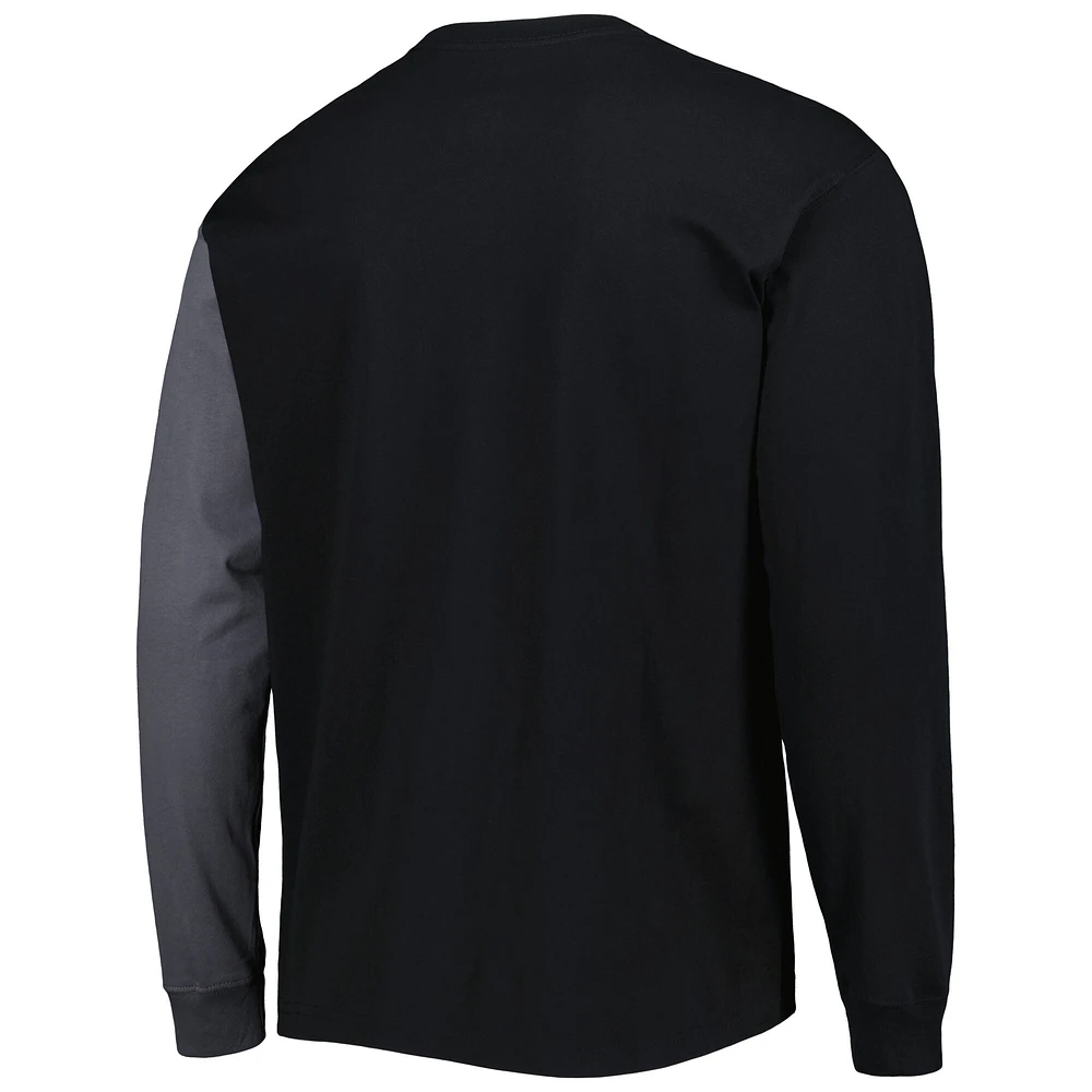 Men's Nike Black Golden State Warriors Courtside Versus Flight MAX90 Long Sleeve T-Shirt