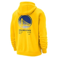 Men's Nike Gold Golden State Warriors Courtside Club Pullover Hoodie