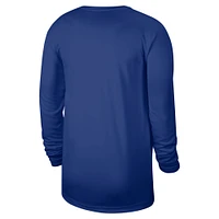 T-shirt d'entraînement à manches longues Nike Royal Golden State Warriors 2024/25 Legend pour homme