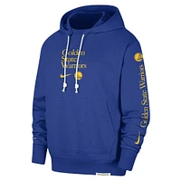 Men's Nike Royal Golden State Warriors Authentic Performance Pullover Hoodie