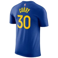 Men's Nike Stephen Curry Royal Golden State Warriors Essential Statement Player Name & Number T-Shirt