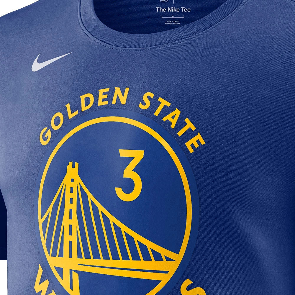 Men's Nike Stephen Curry Royal Golden State Warriors Essential Statement Player Name & Number T-Shirt