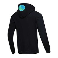 Men's  Pro Standard Black Golden State Warriors Neon Pullover Hoodie