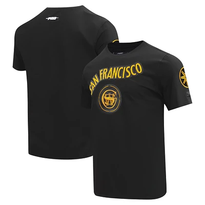 T-shirt noir Pro Standard des Golden State Warriors pour hommes