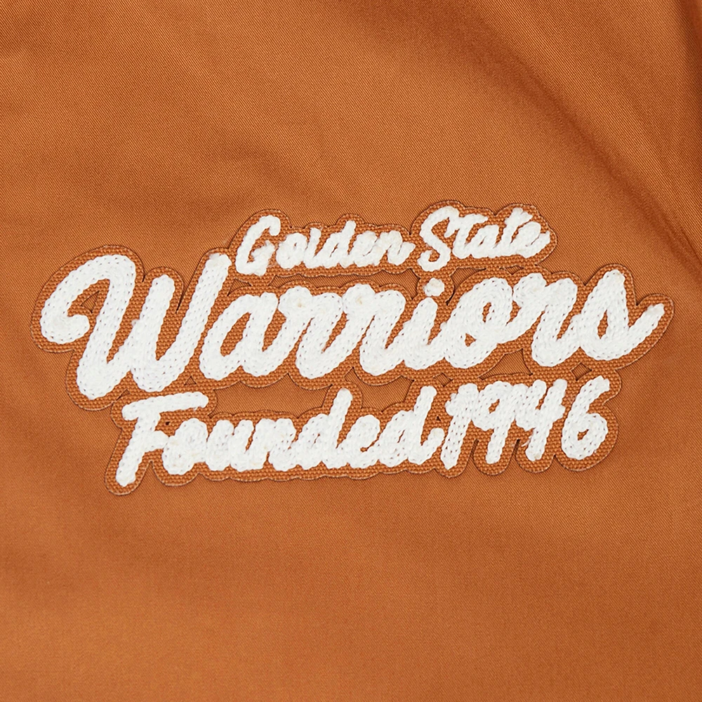 Men's Pro Standard Brown Golden State Warriors Paint The City Full-Zip Jacket