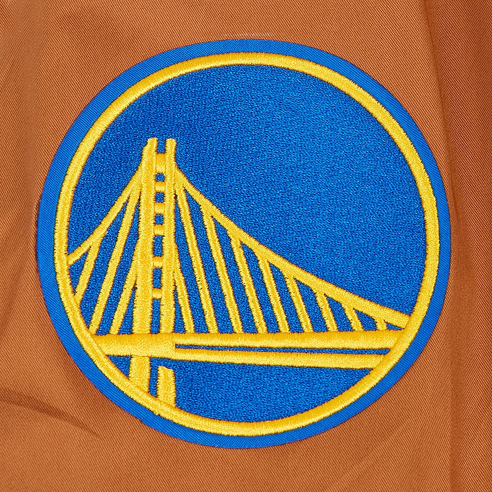 Men's Pro Standard Brown Golden State Warriors Paint The City Full-Zip Jacket