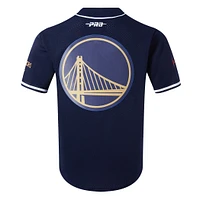 Men's Pro Standard Navy Golden State Warriors 2024/25 City Edition Mesh Baseball Jersey