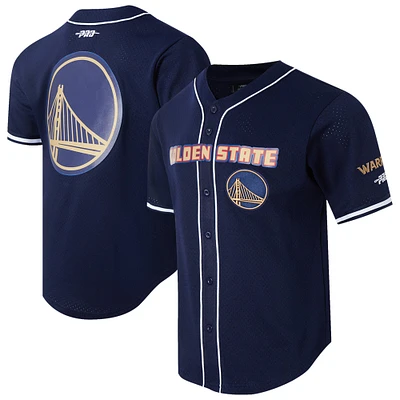 Maillot de baseball en maille édition City 2024/25 Warior MIDNIGHT NAVY NBA POT pour homme SHRMENSS BGW1516023-MDN #3