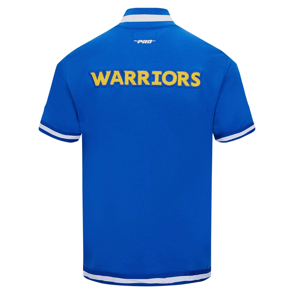 Men's Pro Standard Royal Golden State Warriors Classic Warm-Up Full-Snap Jacket