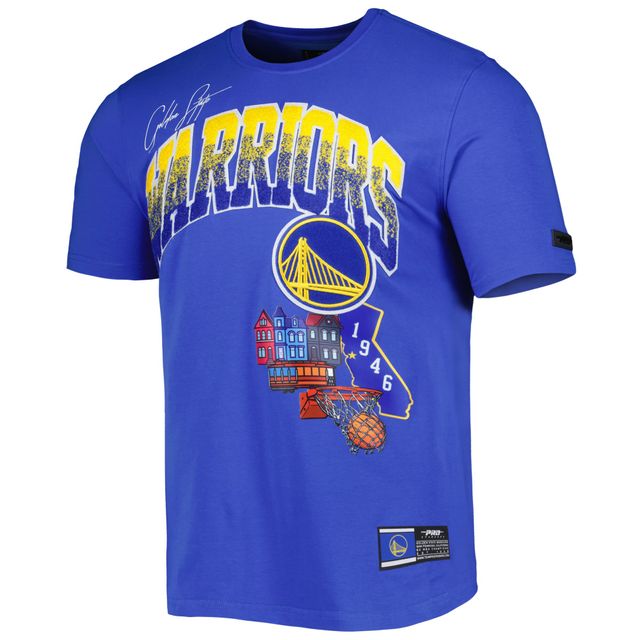T-shirt Pro Standard Royal Golden State Warriors Hometown en chenille pour homme
