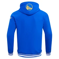 Men's Pro Standard Royal Golden State Warriors Script Tail Pullover Hoodie