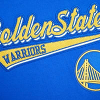 Men's Pro Standard Royal Golden State Warriors Script Tail Pullover Hoodie