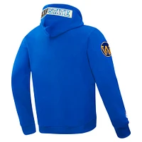 Men's Pro Standard Royal Golden State Warriors Split Logo Pullover Hoodie
