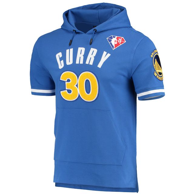 Sweat à capuche manches courtes Pro Standard Stephen Curry Royal Golden State Warriors pour homme avec nom et numéro