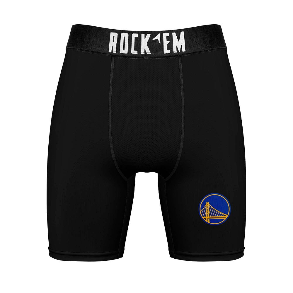 Men's Rock Em Socks Golden State Warriors Primary Crew & Boxer Briefs Combo Pack