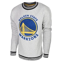 Men's Stadium Essentials Heather Gray Golden State Warriors Club Level Pullover Sweatshirt