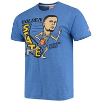 Men's Stephen Curry Royal Golden State Warriors NBA Player Graphic Tri-Blend T-Shirt