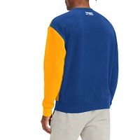 Men's Tommy Jeans Royal/Yellow Golden State Warriors Keith Split Pullover Sweatshirt