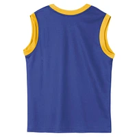Preschool Royal Golden State Warriors Mesh Tank Top and Shorts Set