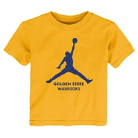 Toddler Jordan Brand Gold Golden State Warriors Essential Jumpman T-Shirt