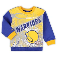 Toddler Mitchell & Ness Golden State Warriors Blockbuster Oversized Fleece Pant Set