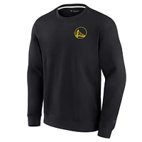 Unisex Fanatics Black Golden State Warriors Elements Super Soft Fleece Pullover Sweatshirt