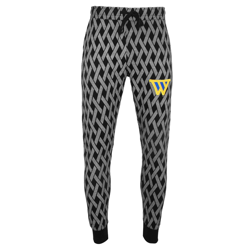 Unisex FISLL x Benny Gold Black Golden State Warriors Statement Edition Splash Net Jogger Pants